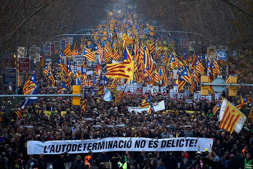 200.000 Menschen protestierten in Barcelona