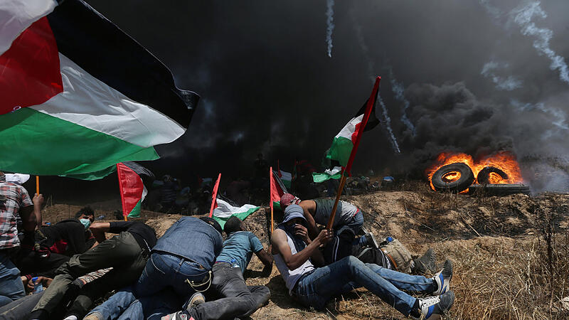 "Gewalt in beispiellosem Ausmaß" Dutzende Tote bei Protesten in Gaza