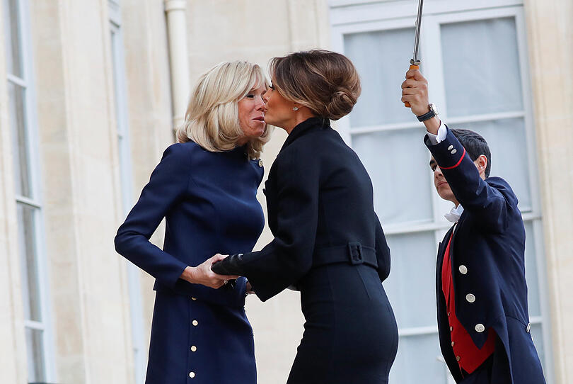 Macron und Trump: Treffen der First Ladys in Paris