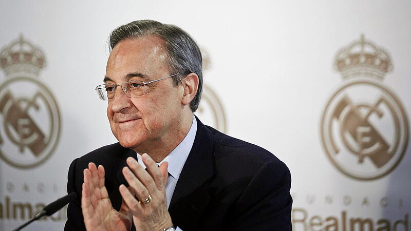 Florentino Perez (Präsident Real Madrid) soll der Superliga künftig vorstehen.