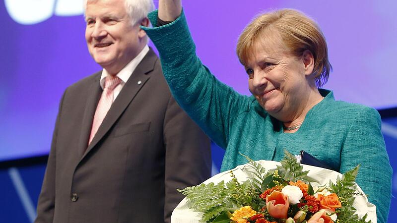 Angela Merkel beschwörte die Einigkeit der Unionsparteien CDU und CSU