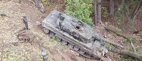Panzer-Unfall: "Kein technisches Gebrechen"