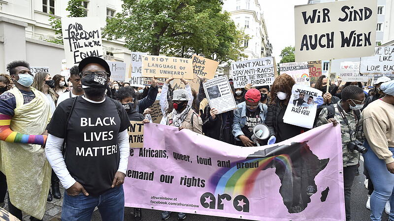 Erneut starker Zustrom bei "Black lives matter"-Demo in Wien