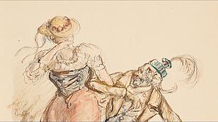 Alfred Kubin: „Greis mit Bauernmädchen“