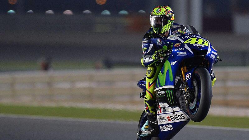 Rossi glänzte im Flutlicht von Katar
