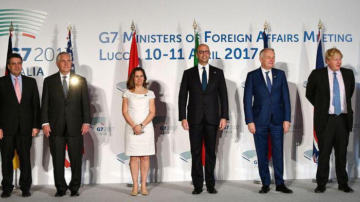 G7 sind sich einig: "Keine Lösung in Syrien mit Assad"