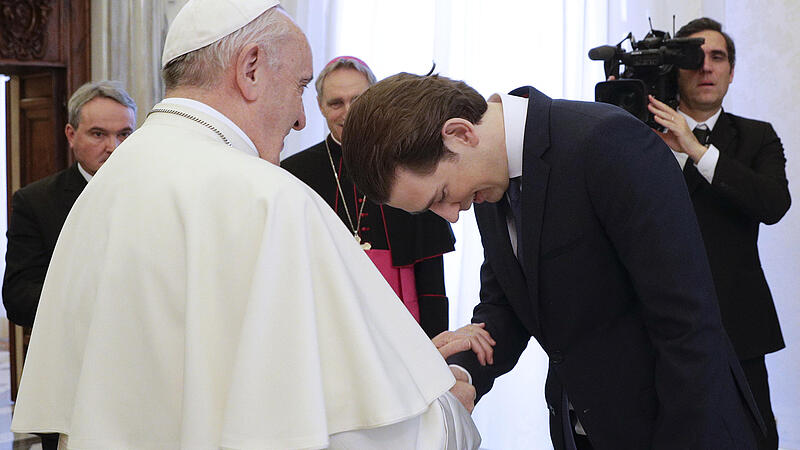 Sebastian Kurz zu Besuch bei Papst Franziskus