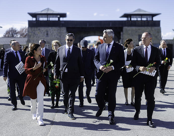Gedenkfeier im ehemaligen KZ Mauthausen