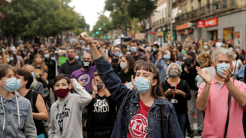 Proteste gegen Absperrungen in Madrid