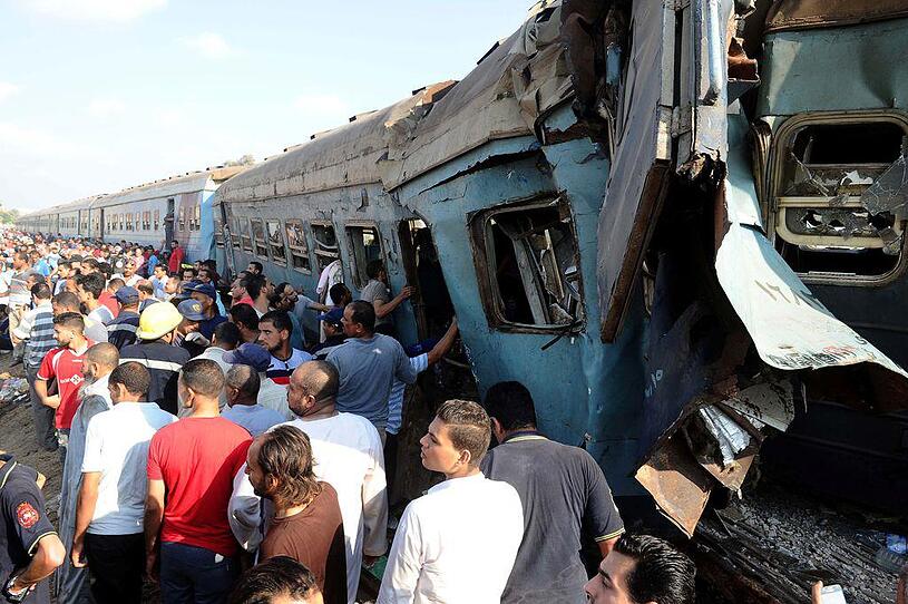 Dutzende Tote bei Zugunglück in Ägypten