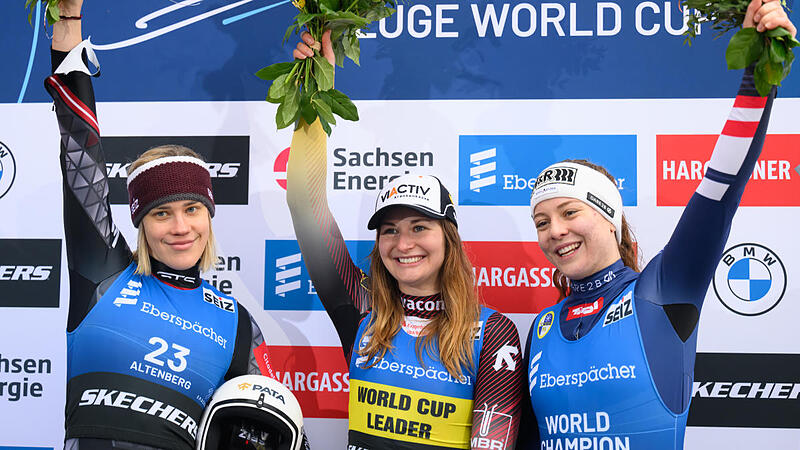Tobogganing: World champion Schulte raced to third place at the Altenberg World Cup