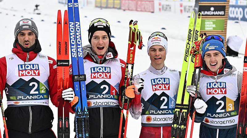 Combined team is on the podium at the World Cup