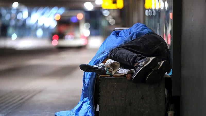 "Obdachlos": Schlafplatz Busterminal