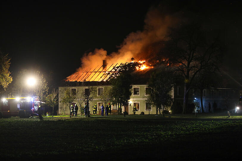 Großbrand in Steinerkirchen