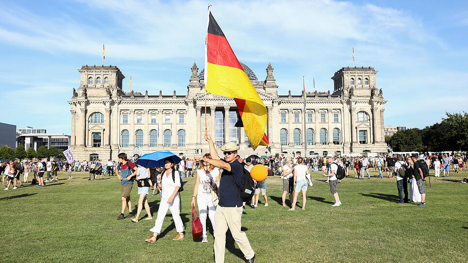 Demonstration against the government's restrictions amid the coronavirus disease (COVID-19) outbreak, in Berlin