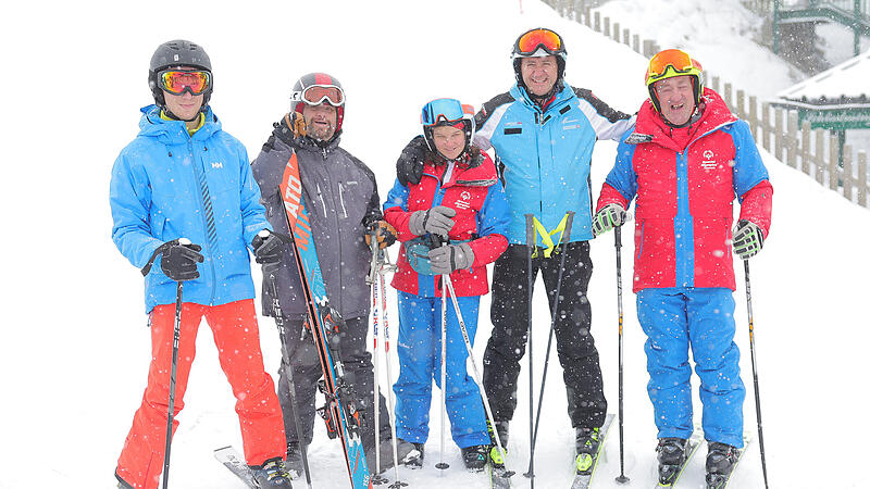 Vier Athleten, guter Schnee und jede Menge Spaß: "Kommod fahr ma heut"