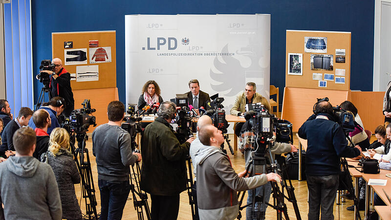 Pressekonferenz zum Leichenfund am Traunsee