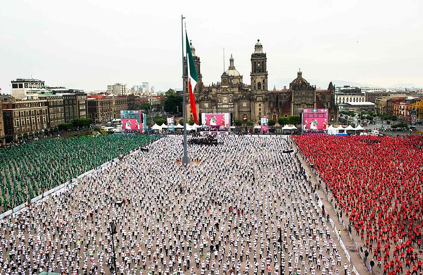 MEXICO-BOXING-CLASS-GUINNESS-RECORD