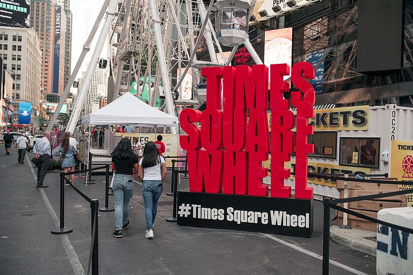 Riesenrad am New York Time Square