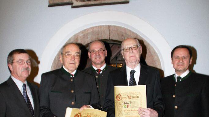 Peter Hoffmann und Franz Kieninger sind Ehrenbürger von Bad Goisern