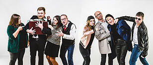 Theatergruppe mit "Funny Money"
