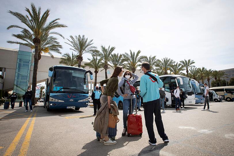 Touristen in Mallorca gelandet