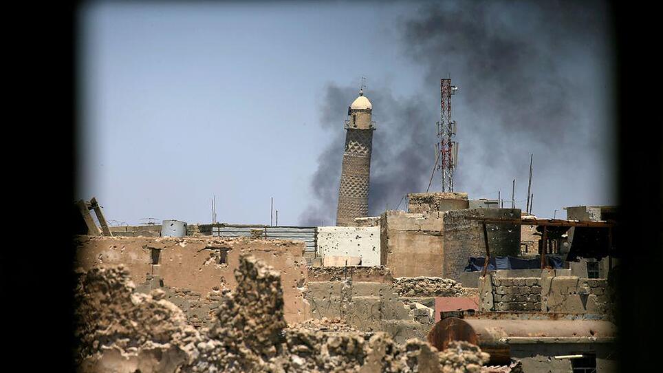 Große Moschee in Mossul gesprengt: "Eingeständnis der Niederlage des IS"