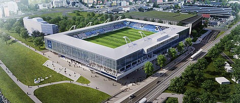 Blau-Weiß-Stadion: Im September beginnt Abbruch der Tribünenanlage