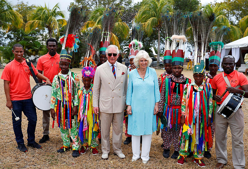 Charles und Camilla auf Karibik-Rundreise