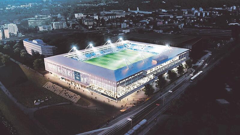 Das neue Blau-Weiß-Stadion darf maximal 15 Millionen Euro kosten