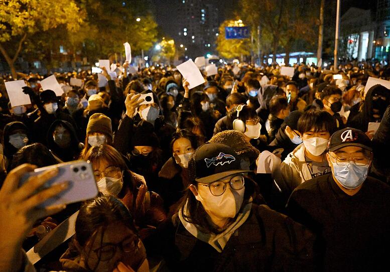 Null-Covid-Politik in China: Der Protest der weißen Blätter