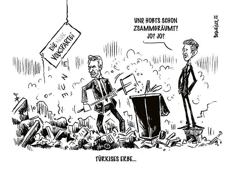 OÖN-Karikatur vom 14. Mai 2022