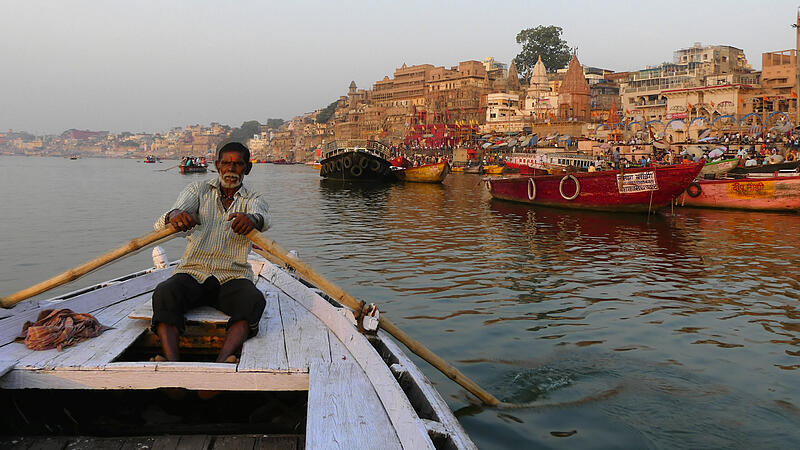 Heiliger Abend am Ganges