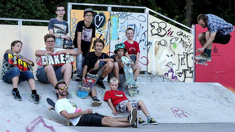 In der Skateboardschule wird auch das "totale Freiheitsgefühl" vermittelt