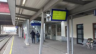 Am Bahnhof Steyr fuhr nur der Lift auf die Ennsleite