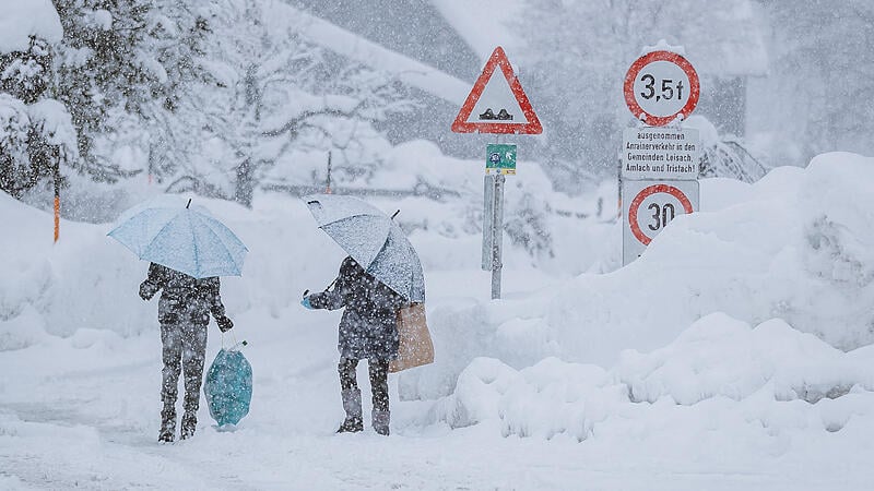 Wegen Neuschnee: Höchste Wetterwarnung in Teilen Österreichs