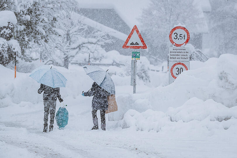 Wegen Neuschnee: Höchste Wetterwarnung in Teilen Österreichs