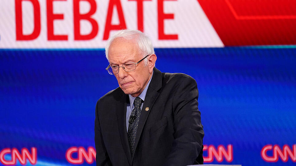 Democratic U.S. presidential candidate Senator Bernie Sanders listens at the 11th Democratic candidates debate of the 2020 U.S. presidential campaign in Washington