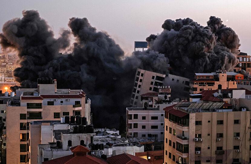 Raketenangriffe auf Tel Aviv, Luftschläge auf Gaza