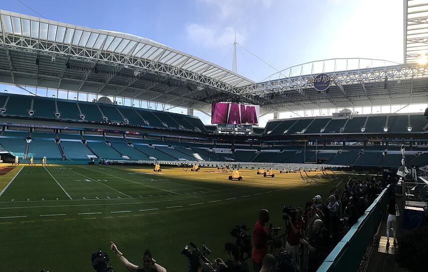 Die OÖN beim Super Bowl in Miami