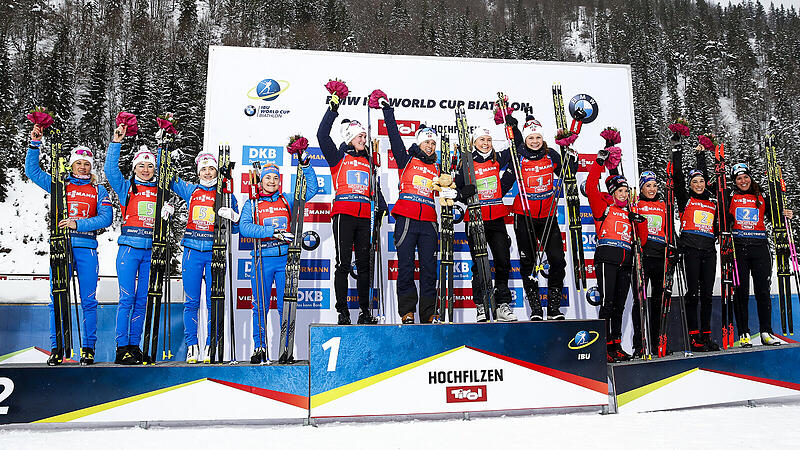 Biathlon Hochfilzen Damen-Staffel