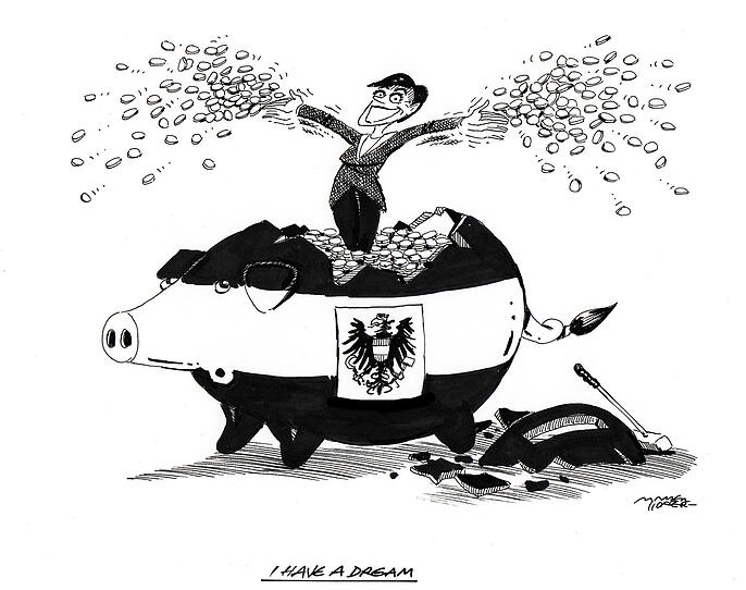 OÖN-Karikatur vom 29. Jänner 2020
