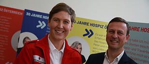 Wanderausstellung des Hospiz Österreich in Sparkasse-Filiale in Andorf