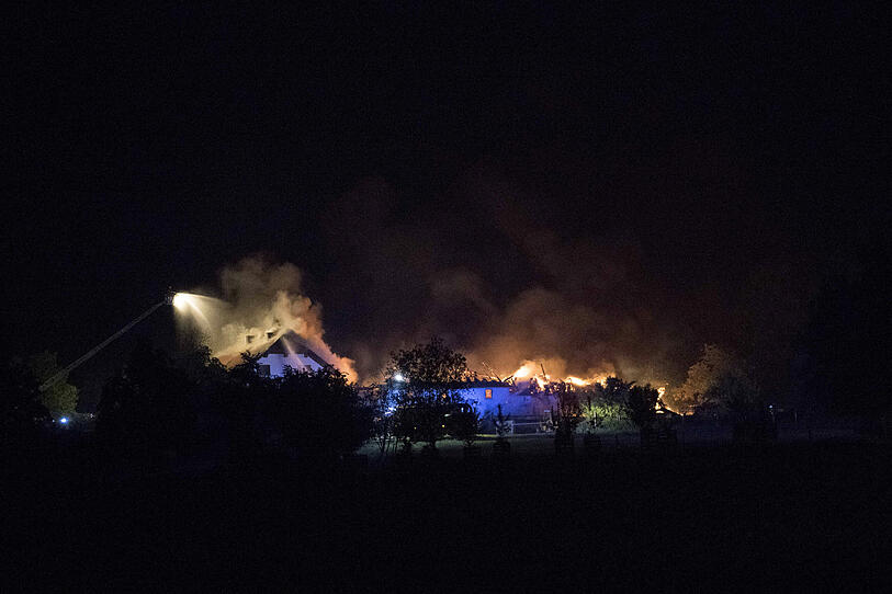 Bauernhausbrand in Brunnenthal