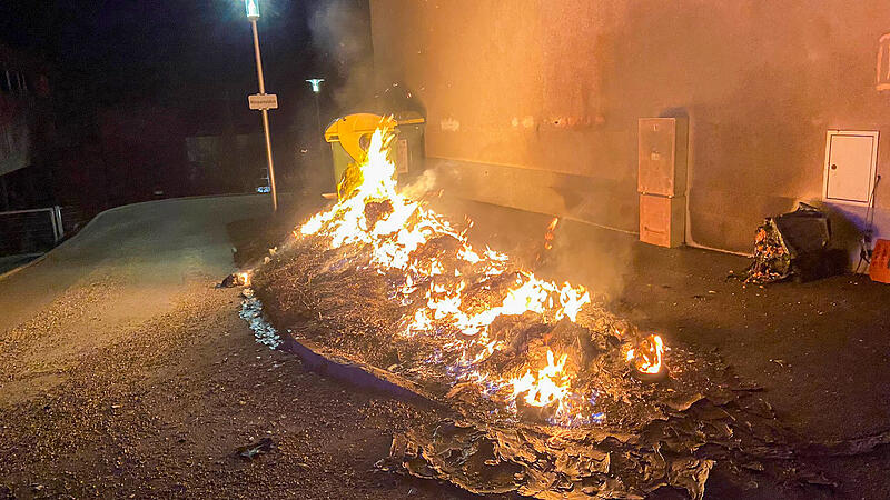 Several garbage containers burned in Schwertberg