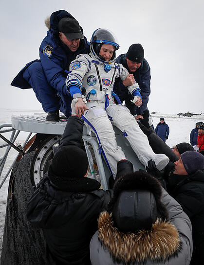 ISS-Astronauten landen sicher auf Erde