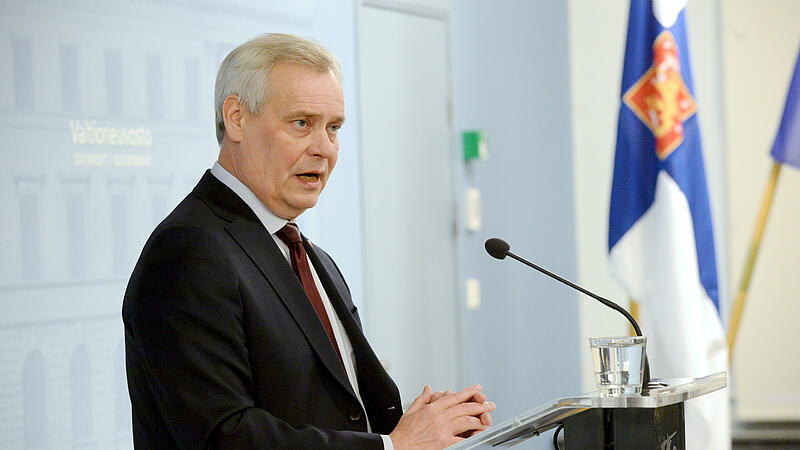 Prime Minister of Finland Antti Rinne gives a news conference on his resignation at the Government Palace in Helsinki
