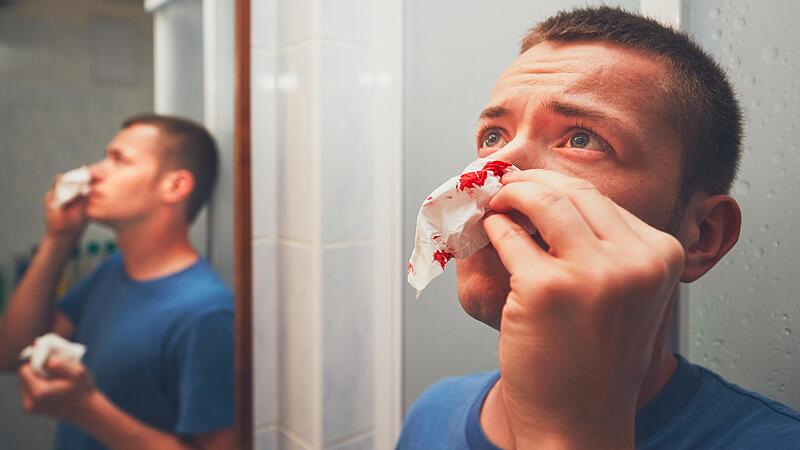Nasenbluten: Meist helfen einfache Methoden