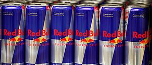 Red Bull drink cans are seen in a supermarket in Vienna