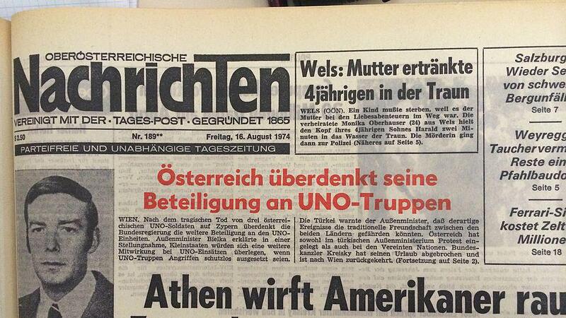 Als 1974 drei Soldaten auf Zypern fielen, überlegte Österreich Aus für UN-Einsätze
